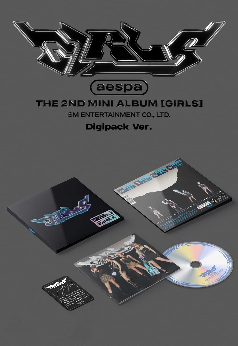 aespa - 2nd Mini Album GIRLS digipack ver. CD (5 versions SET)